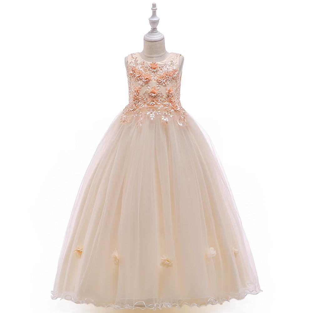 Flower Girl Dress Sleeveless Princess Dress