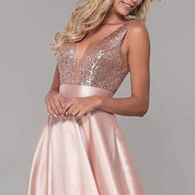 Sequined Skin Formal Evening Dress