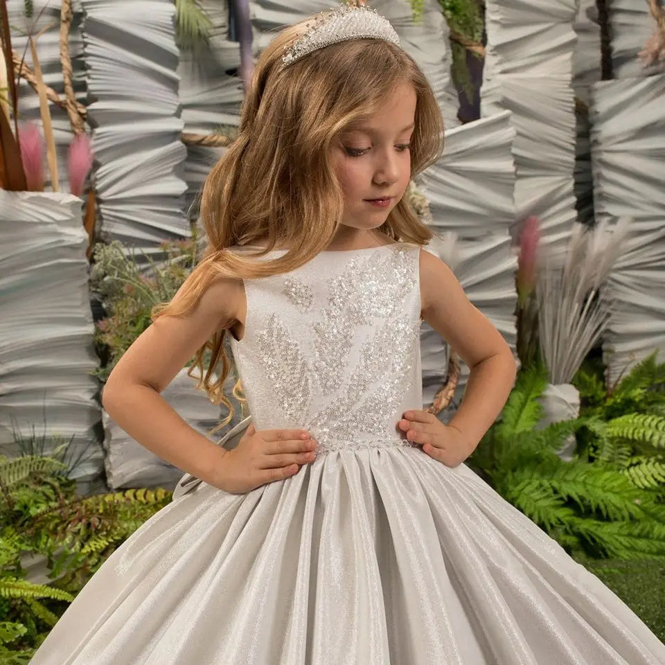 Children's Trailing Wedding Dress Tulle Tutu Skirt