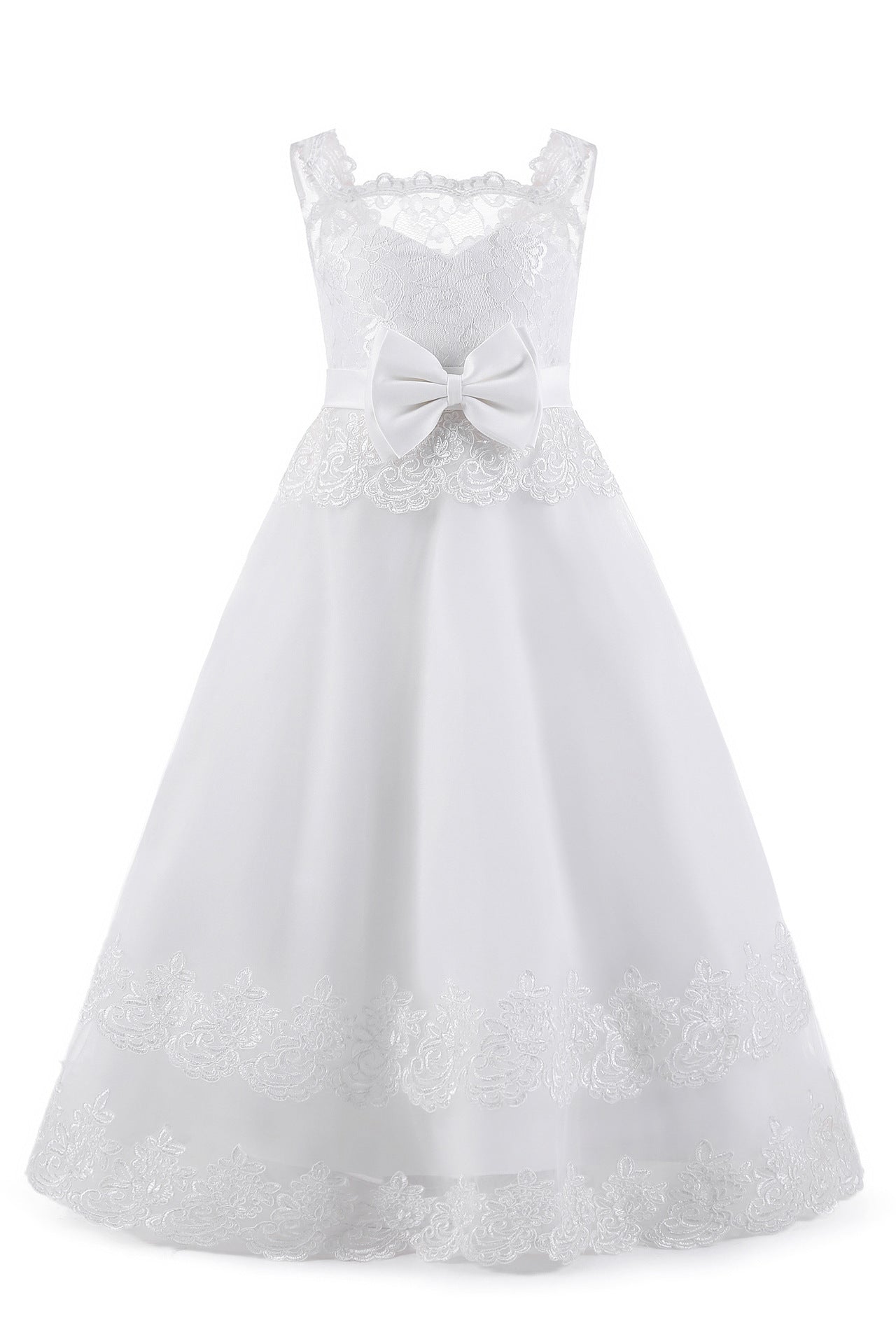 White Fashion Princess Flower Girl Tutu Dress