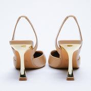 New Nude Pointed High Heels For Women